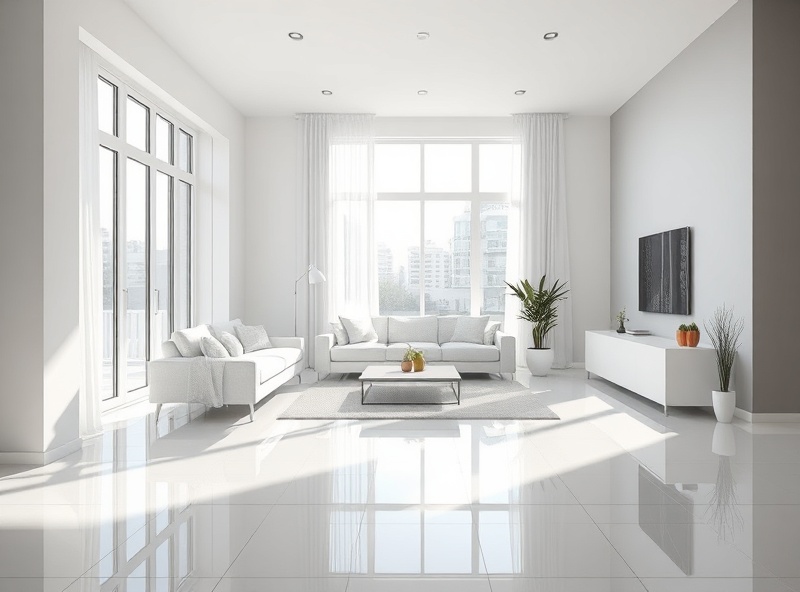 Sparkling clean living room