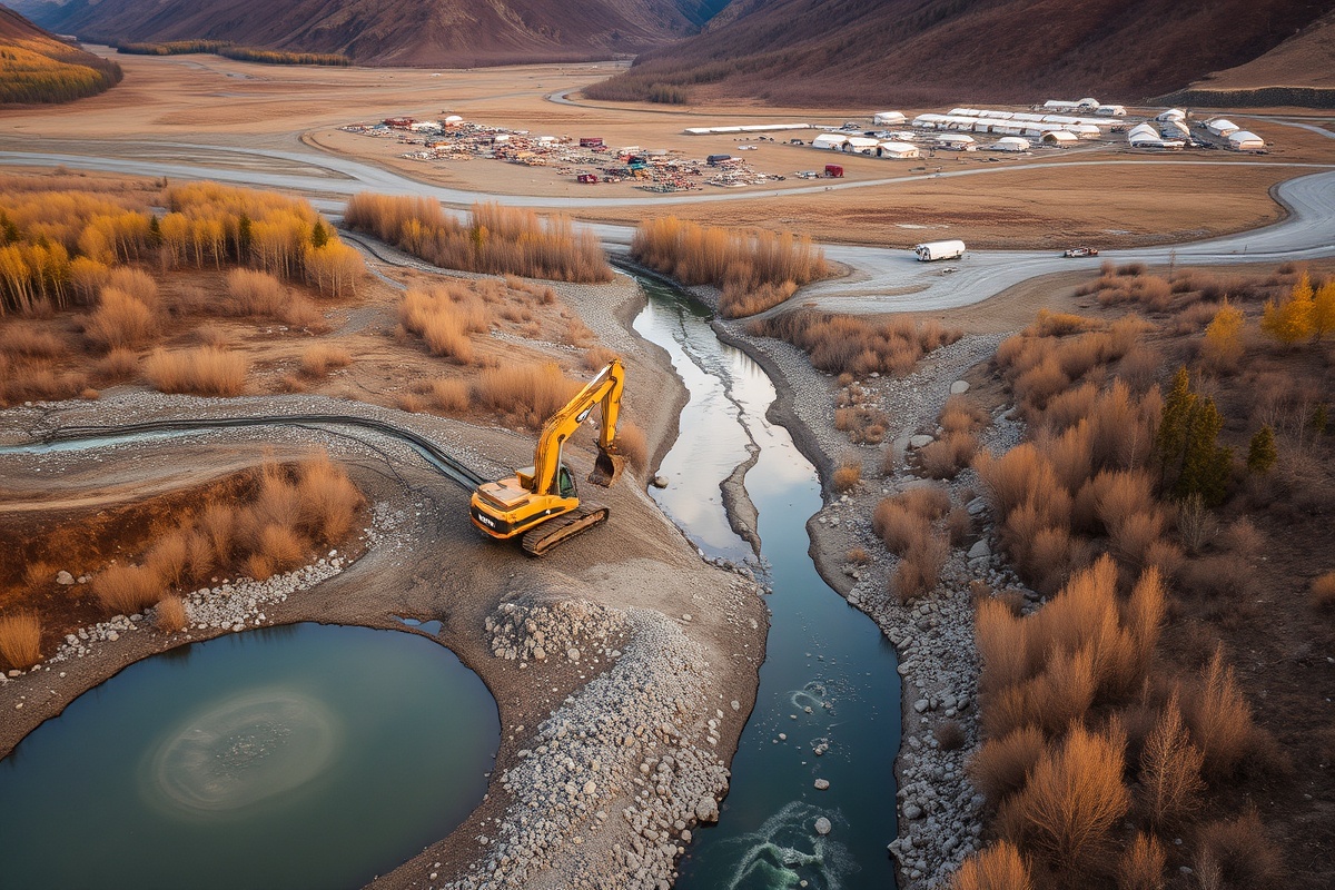 Yukon placer mining operation