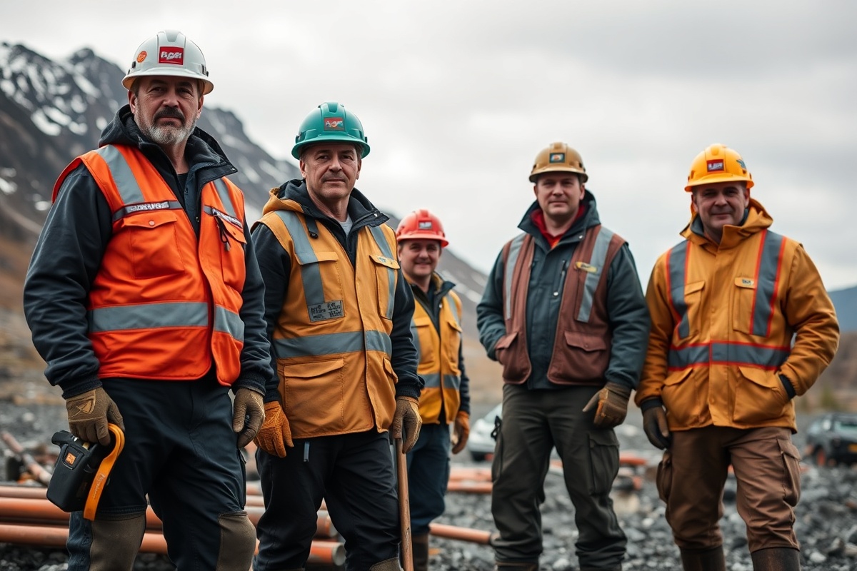 Yukon resource workers at a northern work site