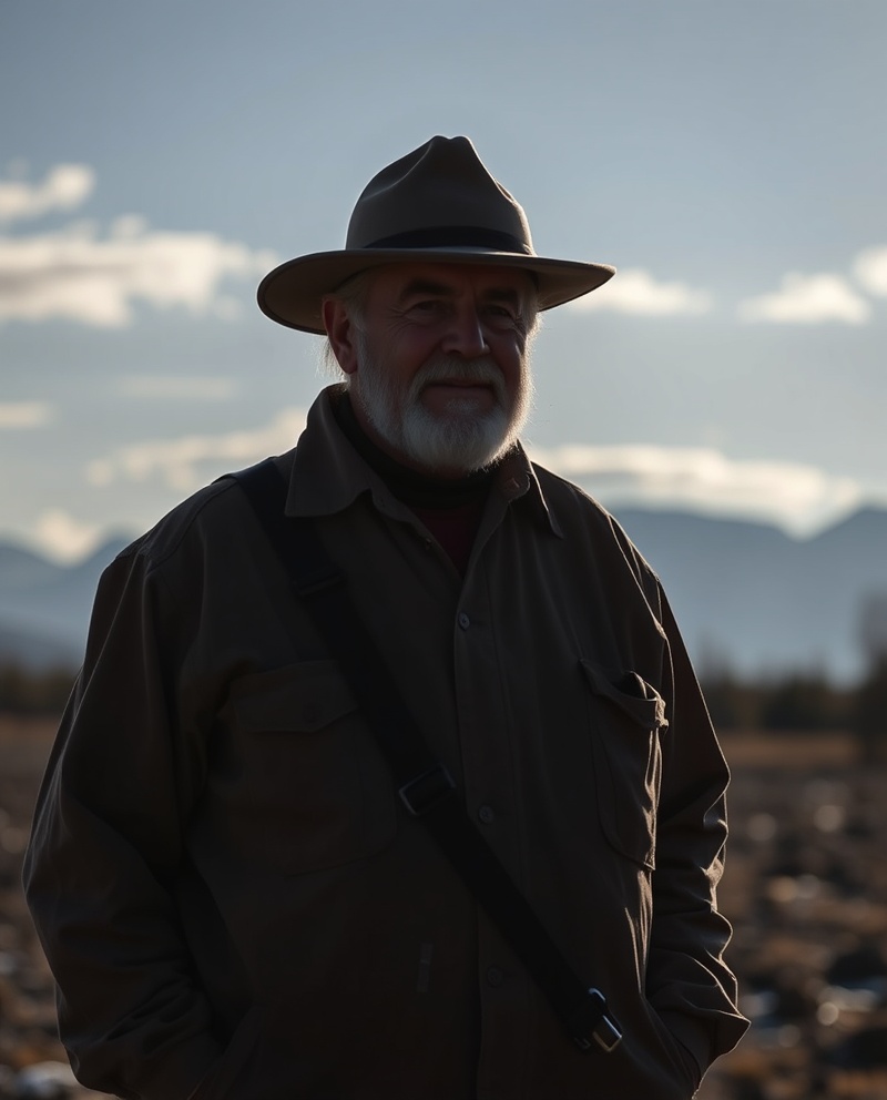 Ron Harrison working in the Yukon field
