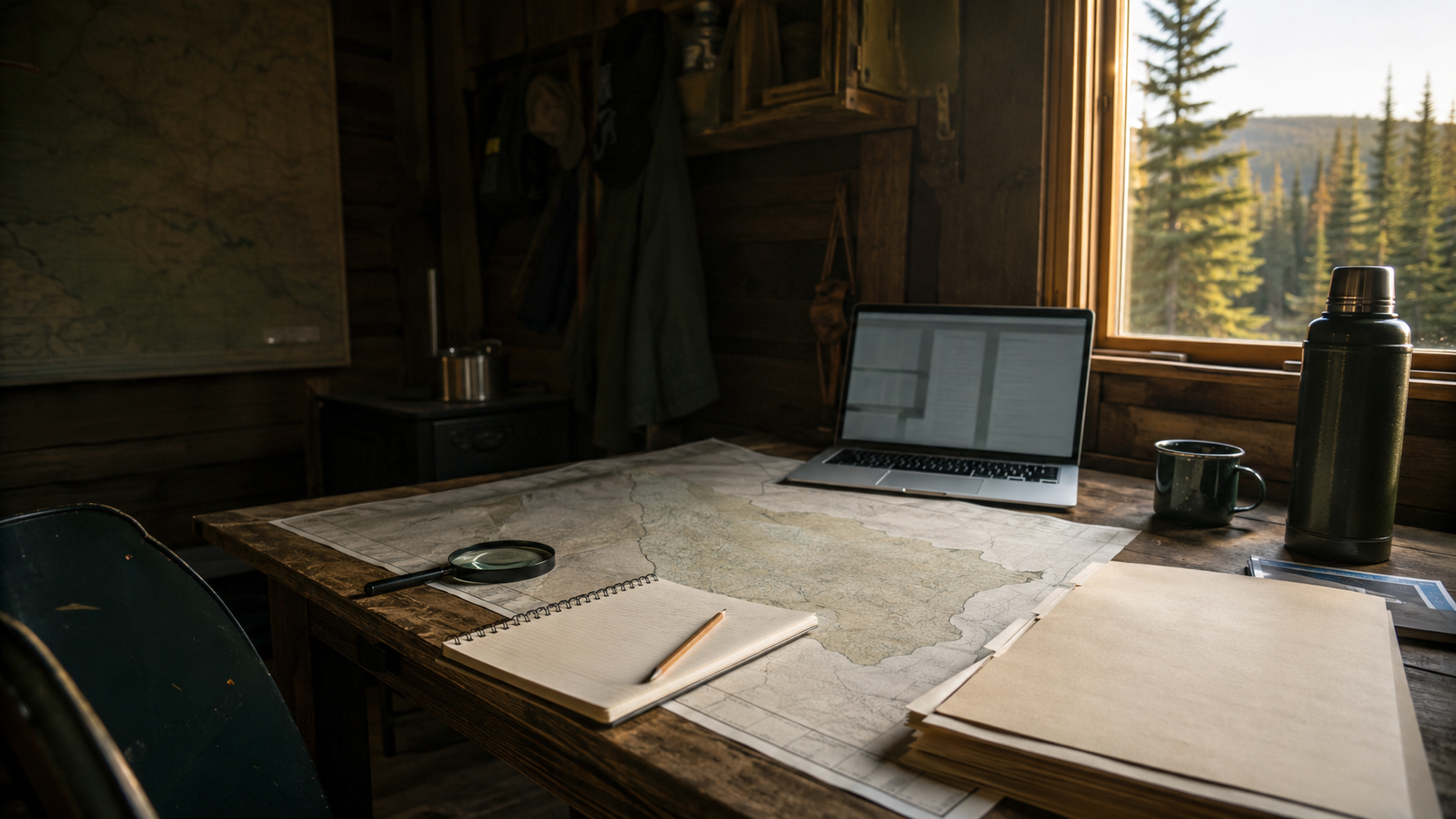 Illustrative Yukon field-office scene for preliminary due-diligence review