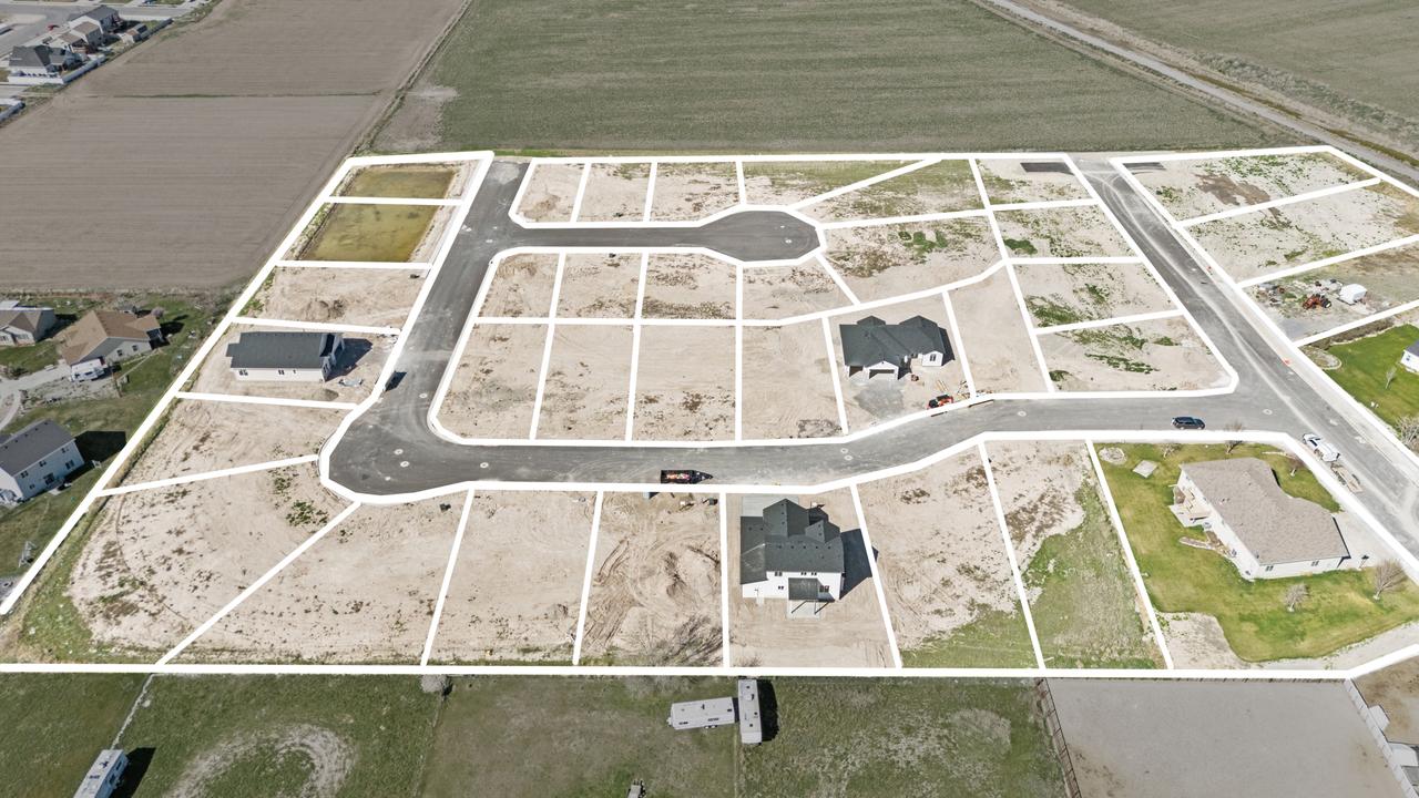 Aerial view of Hidden Valley subdivision