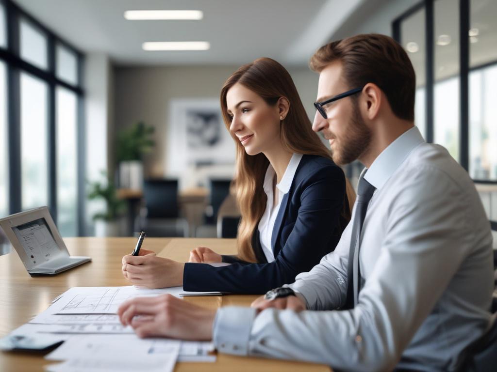 real estate consultation, close up shot of a professional discussing