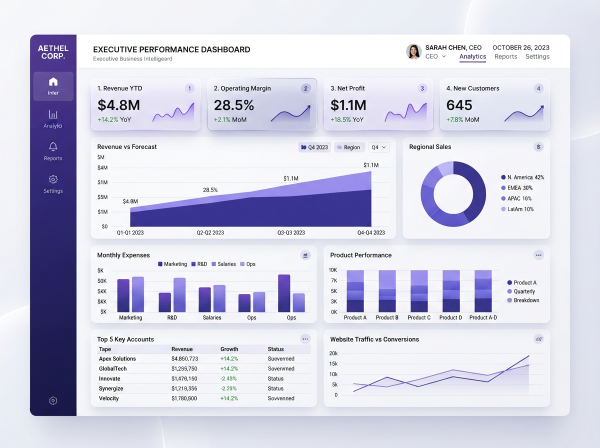 Executive Dashboard Visualization