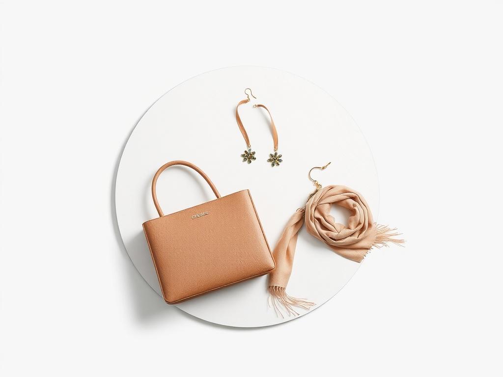 A realistic high resolution of fashion accessories displayed on a