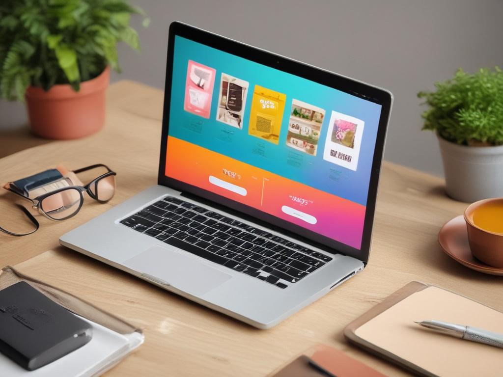 A high resolution of a beautifully designed e commerce website