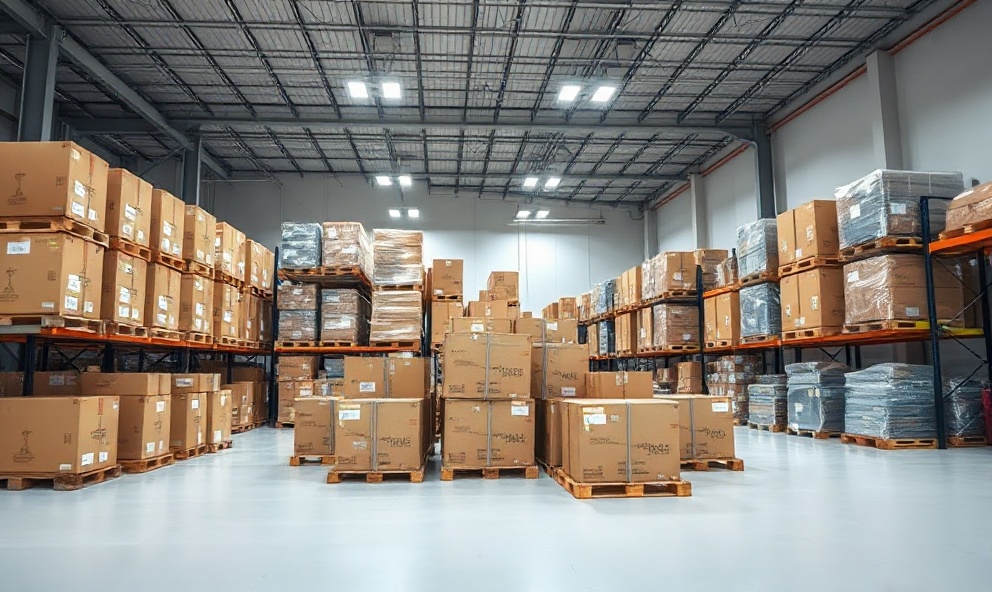 Professional logistics and distribution warehouse operations