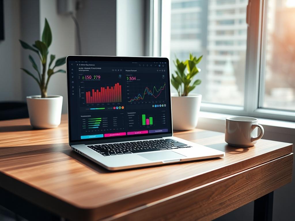 A high resolution close up shot of a modern office