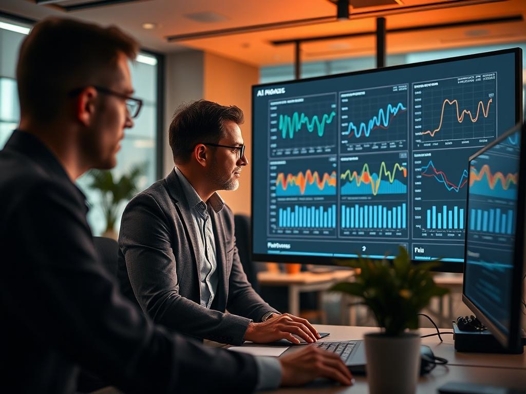 A high resolution image of a professional office setting where