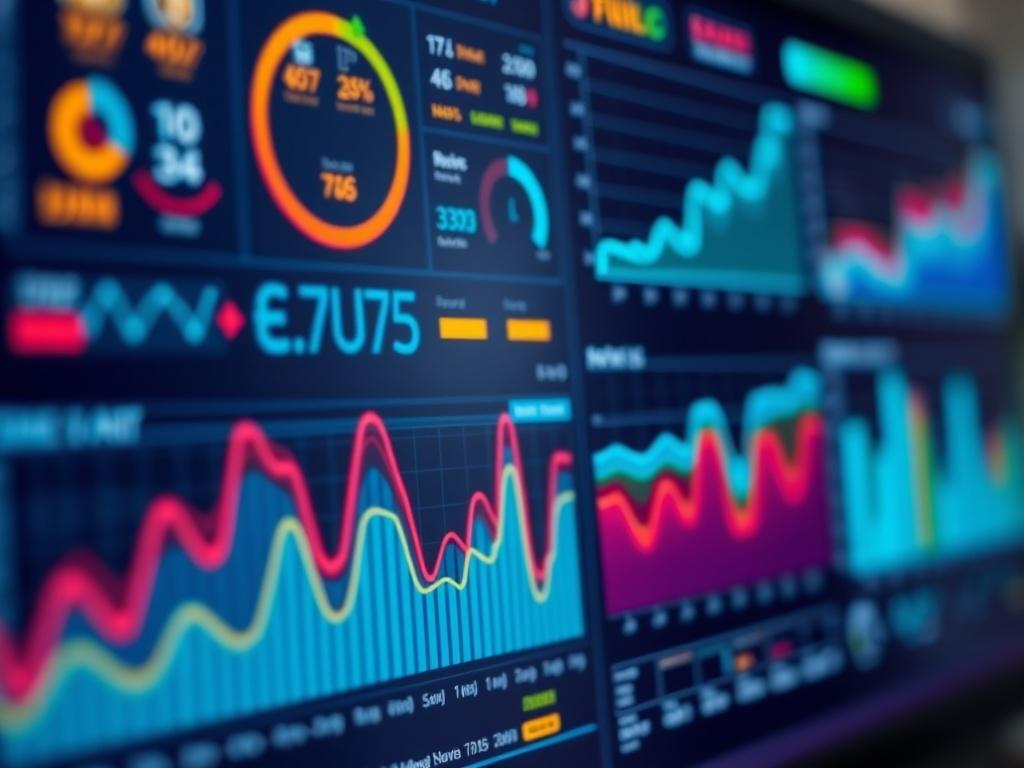 A close up shot of a high resolution digital dashboard