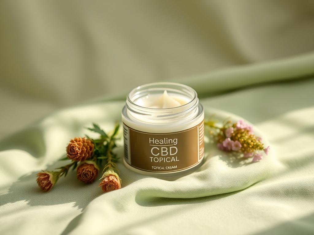 A high resolution image of a jar of Healing CBD