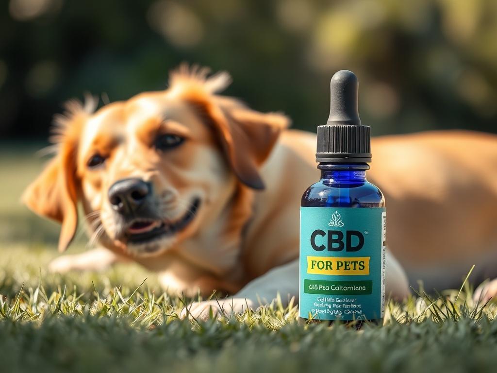 A high resolution image of a bottle of CBD for