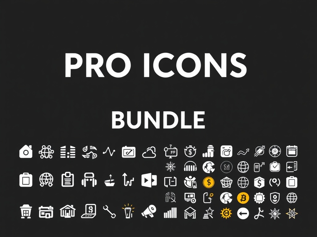 Professional Icons Bundle (800+ Icons)