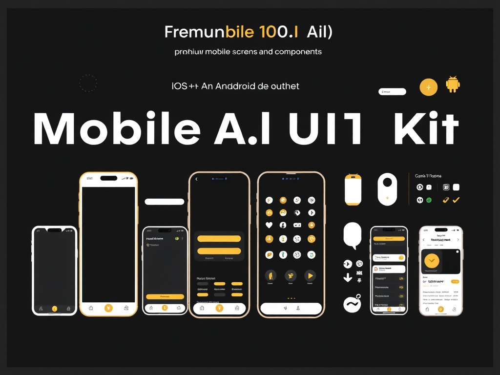 Mobile App UI Kit for Figma