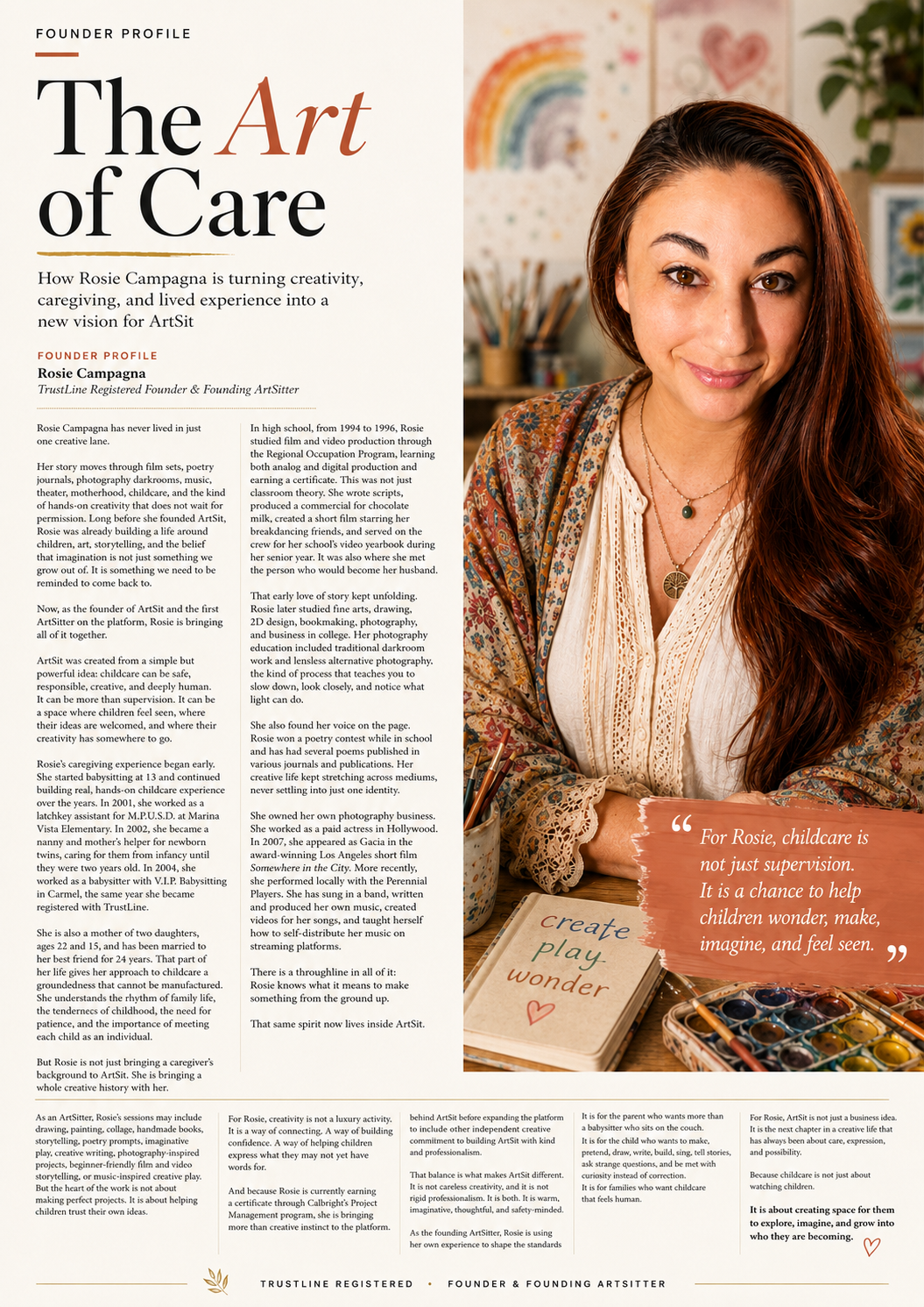 The Art of Care - Rosie Campagna, Founder of ArtSit