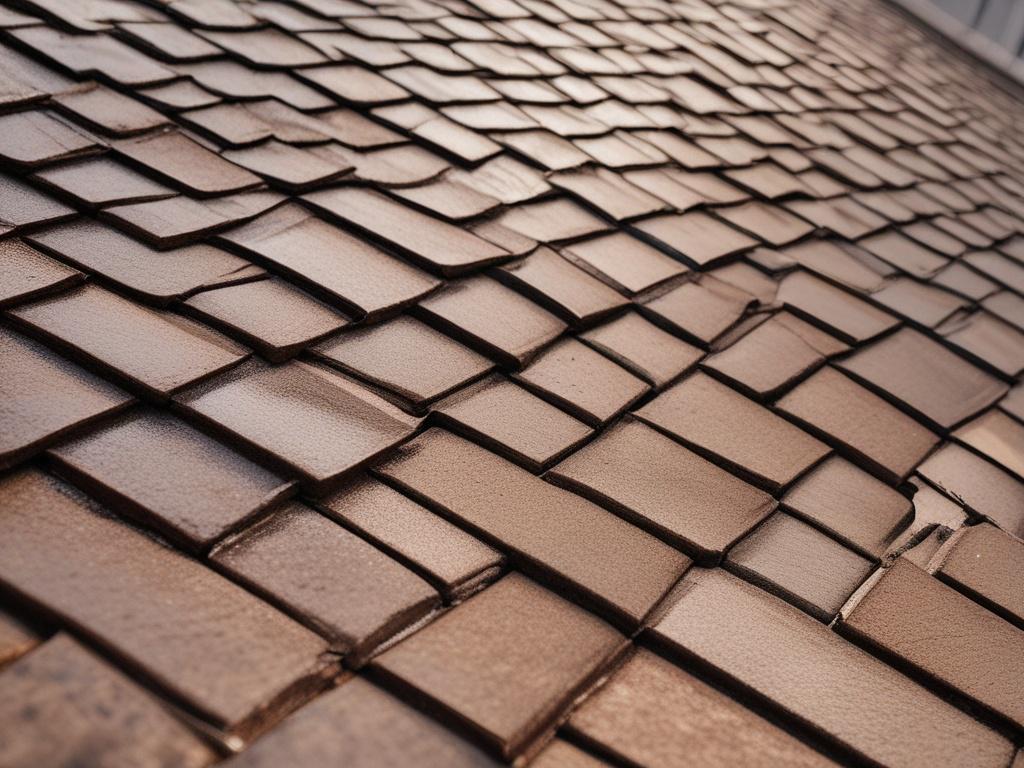Create a realistic high-resolution photo that visually represents the concept of pressure washing a tile roof, specifically tailored for a blog titled "Should You Pressure Wash a Tile Roof in Palm Beach?". 

**Composition Details:**
- Focus on a single, well-maintained tile roof that prominently features its unique texture and colors, showcasing the typical terracotta or clay tiles commonly seen in Palm Beach.
- The angle should be slightly elevated, capturing the surface of the roof at a diagonal to highli