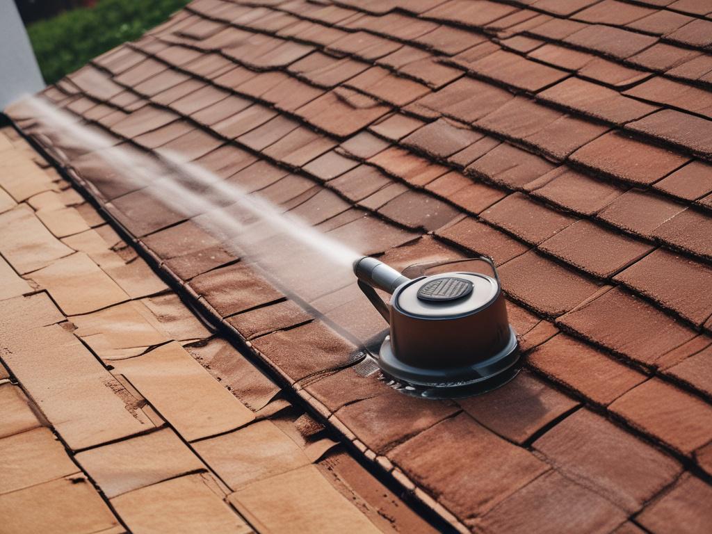 A roof pressure wash in Florida