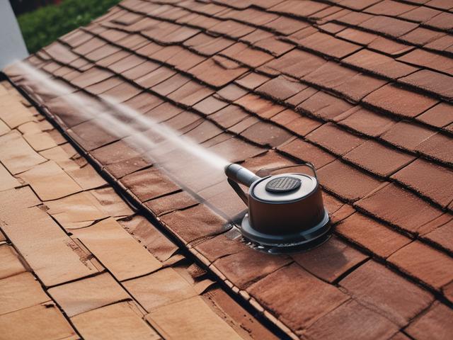 A roof pressure wash in Florida