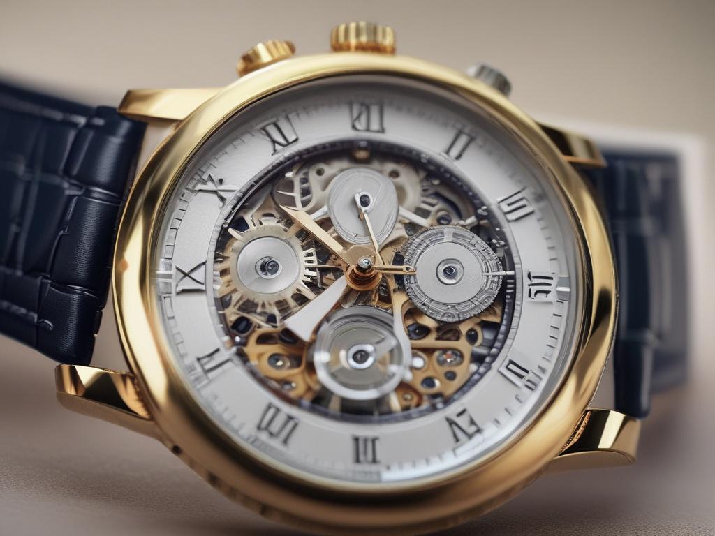 close up of a luxury watch, hyper realistic, 45mm f