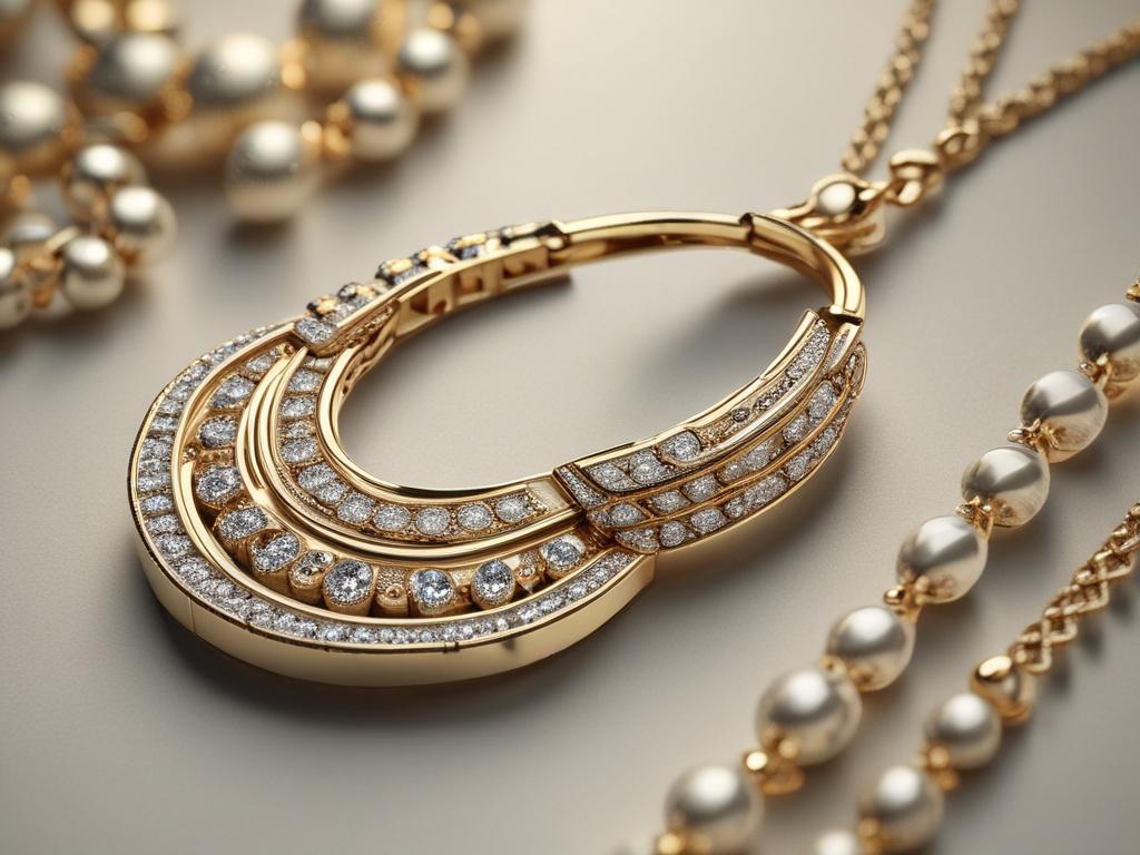 close up of luxury jewelry, hyper realistic, 45mm f 1
