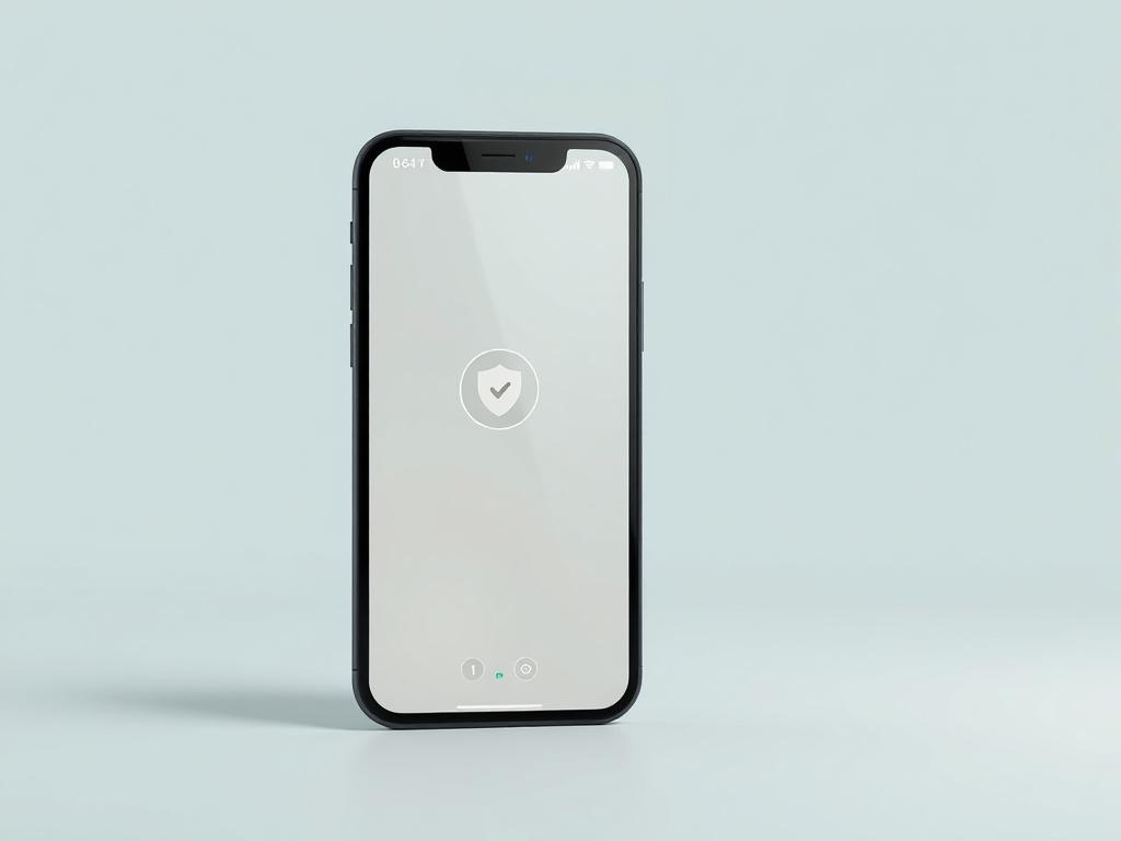 A high resolution image of a smartphone with a security