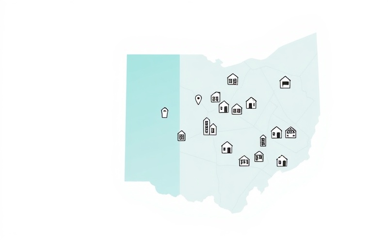 Map of Ohio and Pennsylvania workforce housing markets