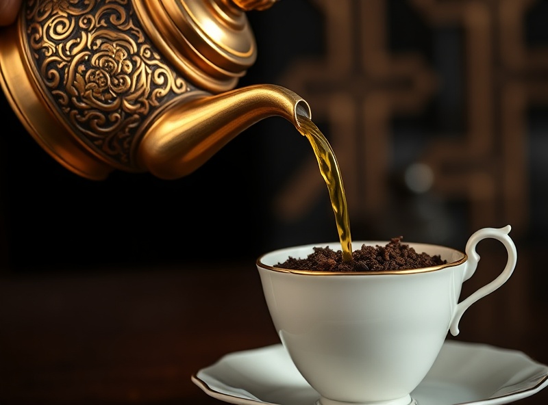Tea being poured