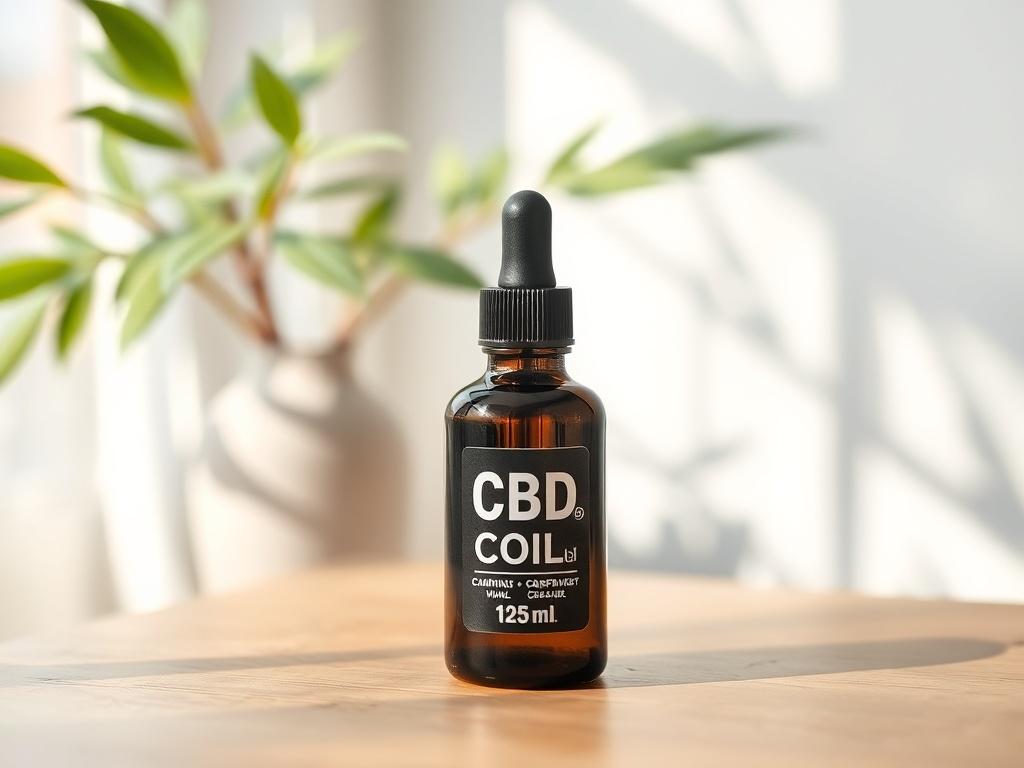 A high resolution image of a dark glass dropper bottle