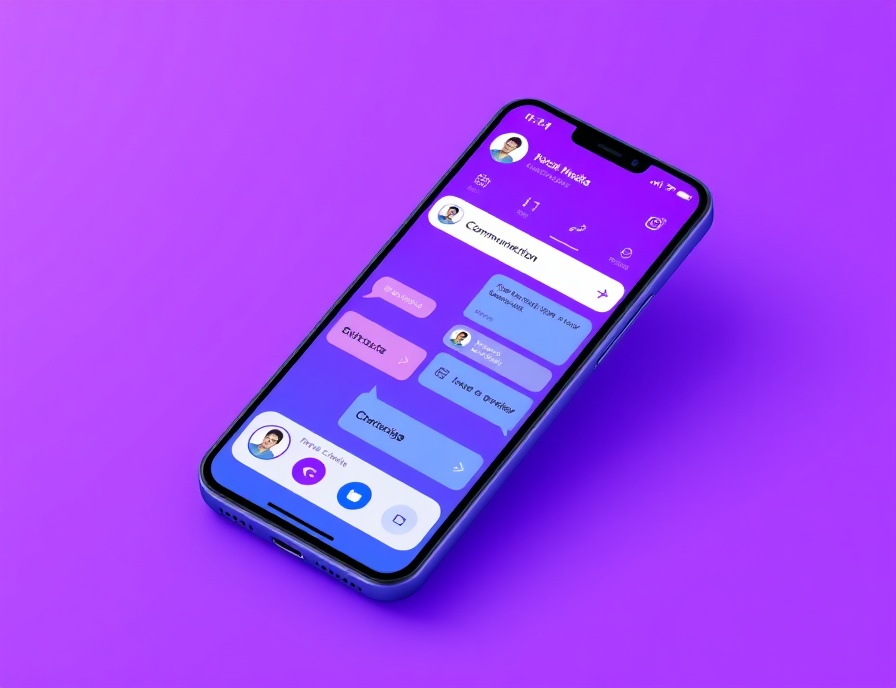 Messaging app interface