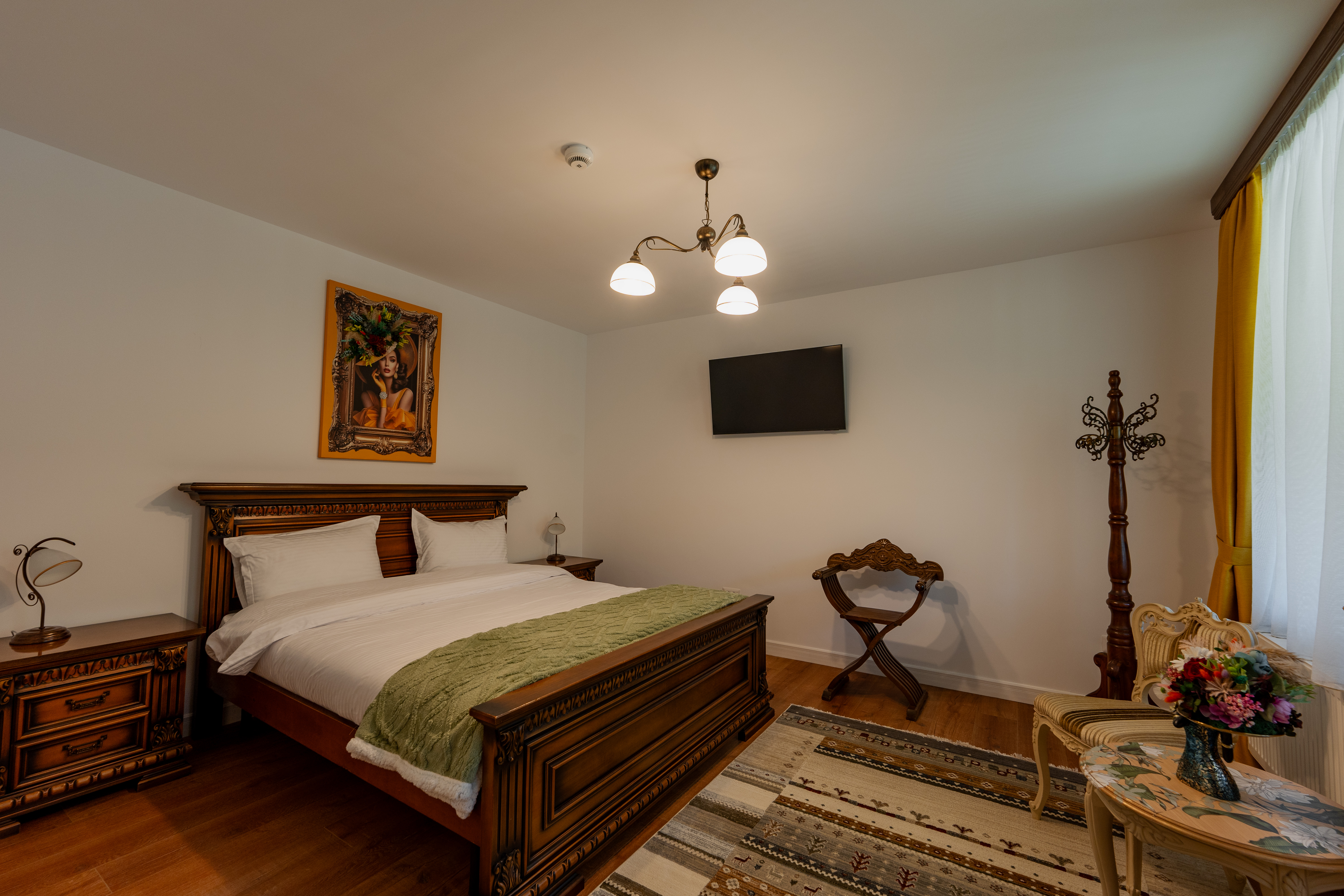 Detaliu interior cameră Conacul Sofra