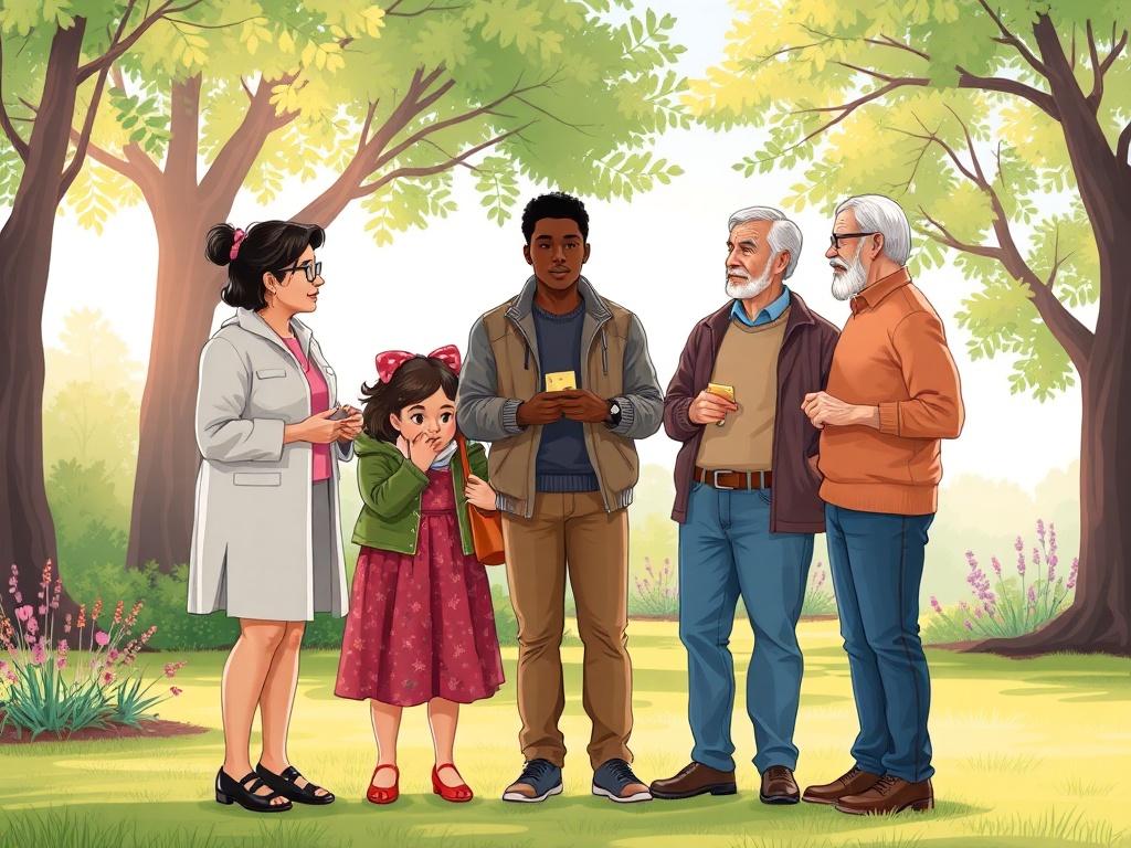 **Prompt for AI Image Generation:**

Create a high-quality illustration that captures the essence of the blog titled "The Over-Reliance on Grants: Why Individual Giving Pipelines Are the Foundation Most Nonprofits Are Missing," written on March 19, 2023. 

**Composition:** Design a simple and clear composition featuring a single, prominent subject at the center.

**Subject Matter:** Illustrate a diverse group of individuals engaged in a conversation about nonprofit support. The group consists of three peopl