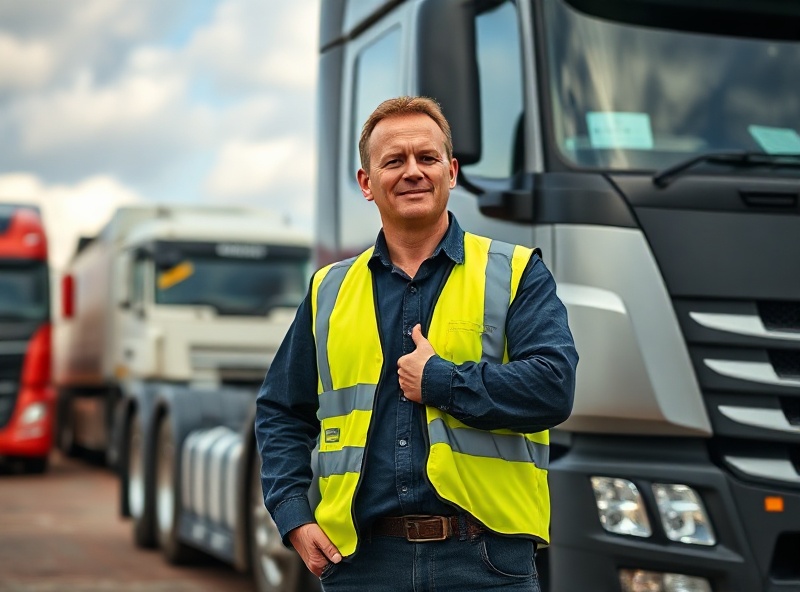Professional truck driver