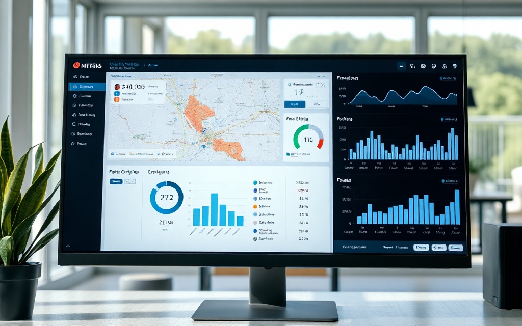 Real-time logistics dashboard with GPS tracking and performance metrics