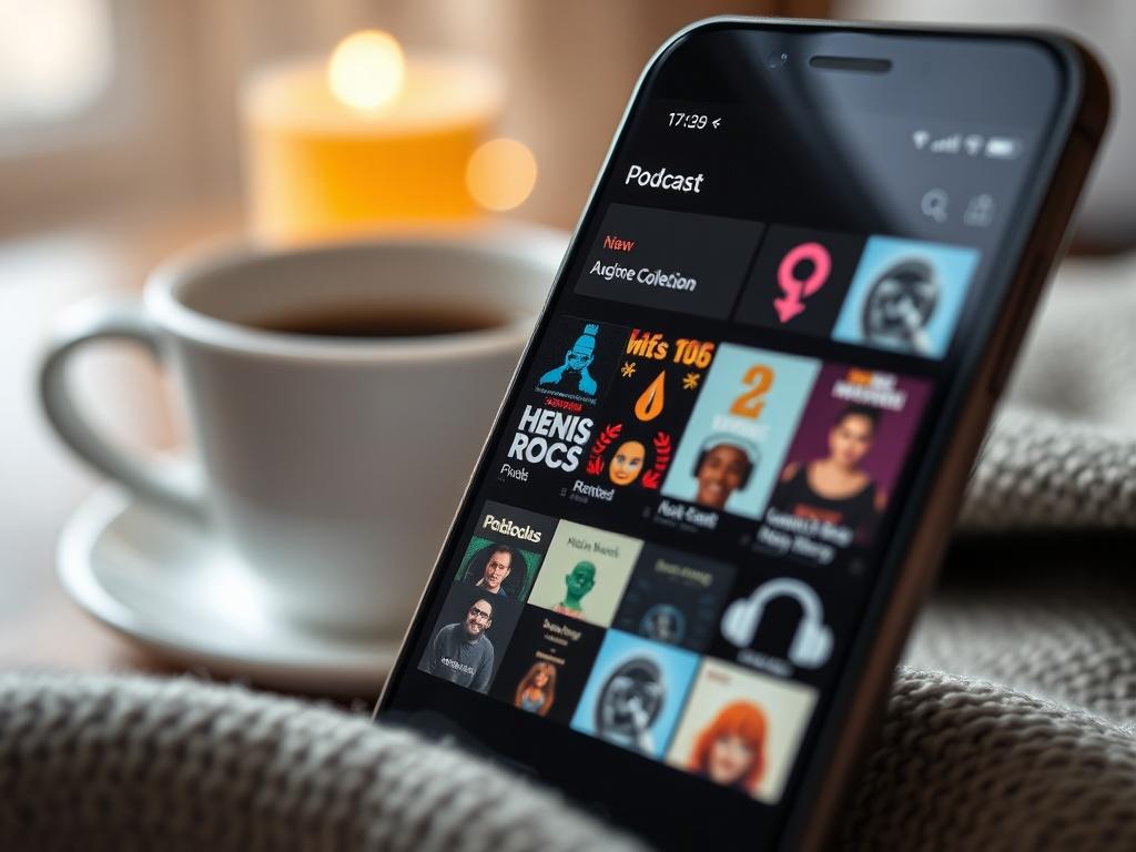 A close up shot of a smartphone displaying a vibrant