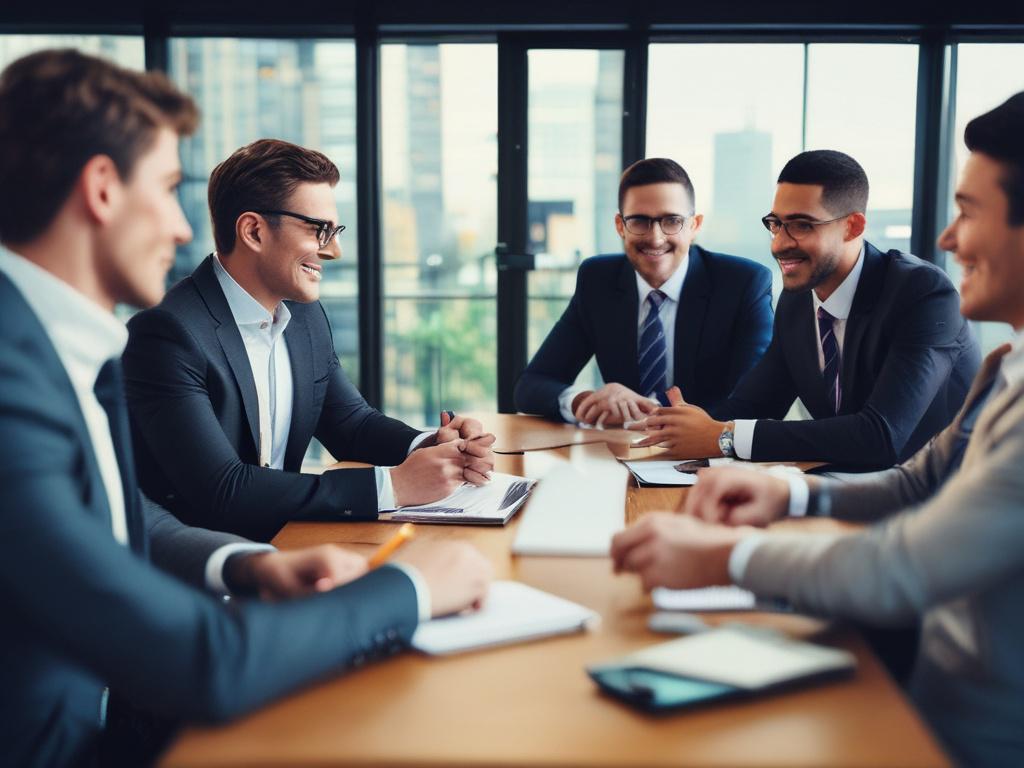A close up shot of a business meeting in Melbourne,