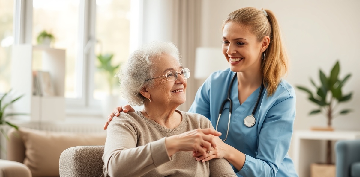 Carer providing compassionate care