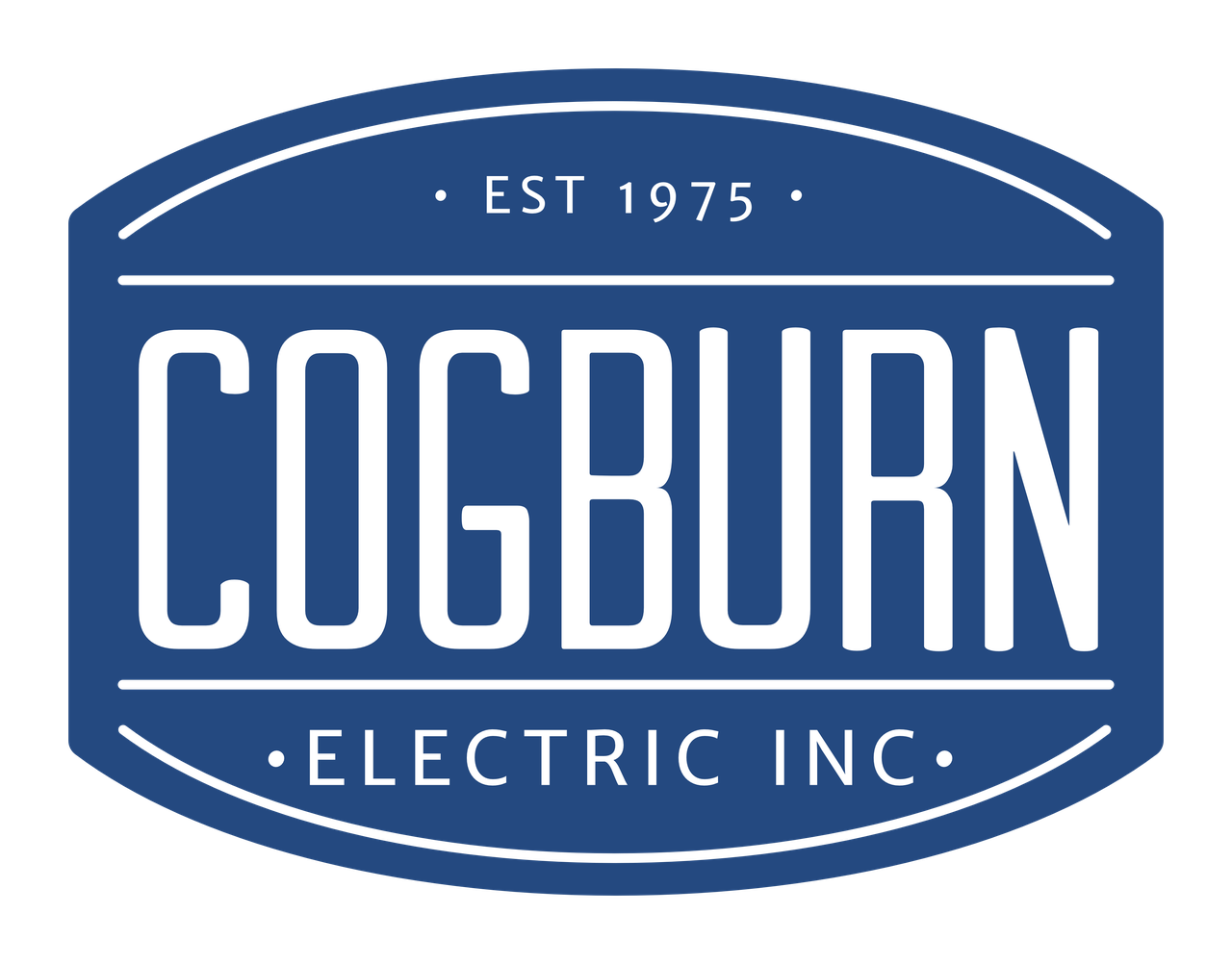 Image of the Cogburn Electric logo for electricians in Marion, OH.