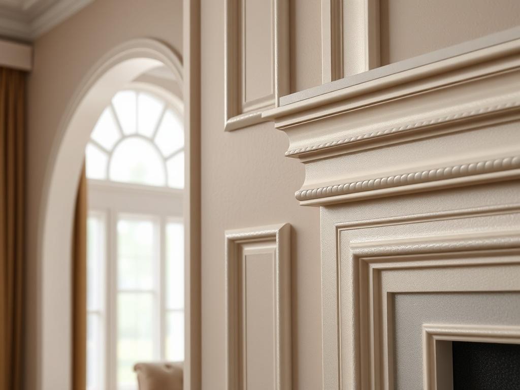 A close up shot of beautifully crafted custom interior trim