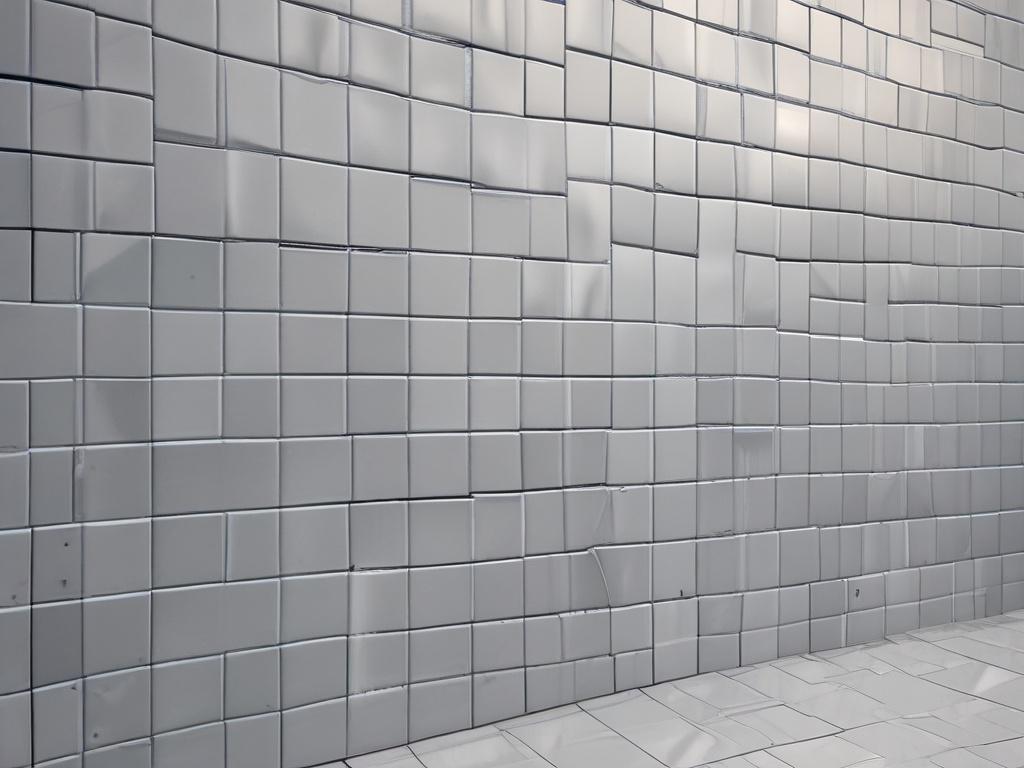close-up of beautifully installed wall tiles, hyper-realistic focus, vibrant colors, minimalistic background