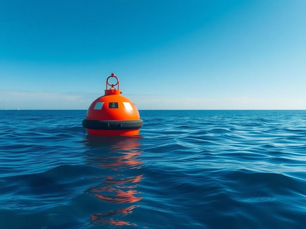A realistic high resolution of a rescue buoy in the