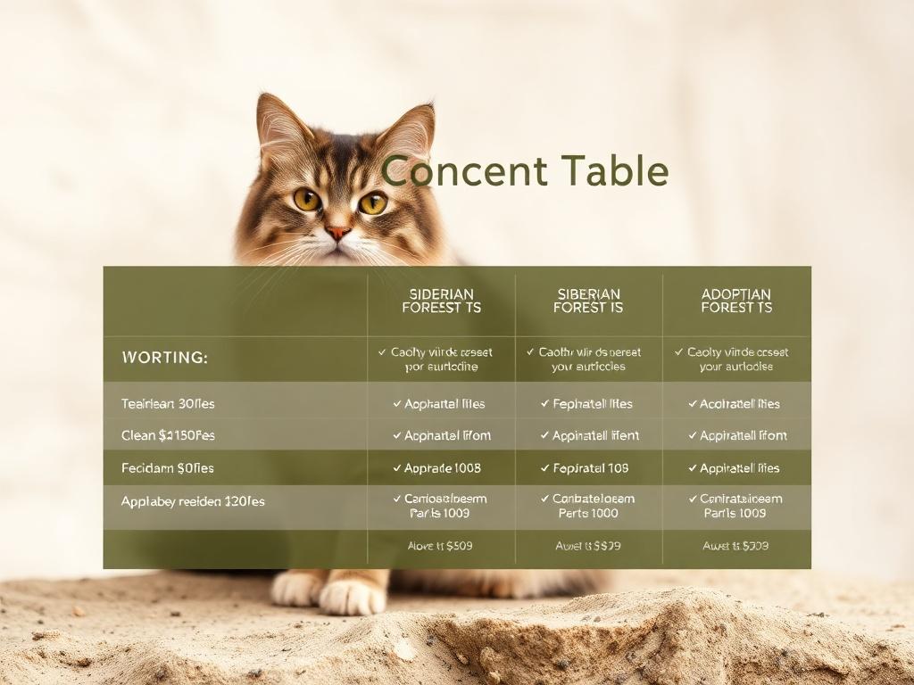 A visually appealing pricing table set against a soft, natural