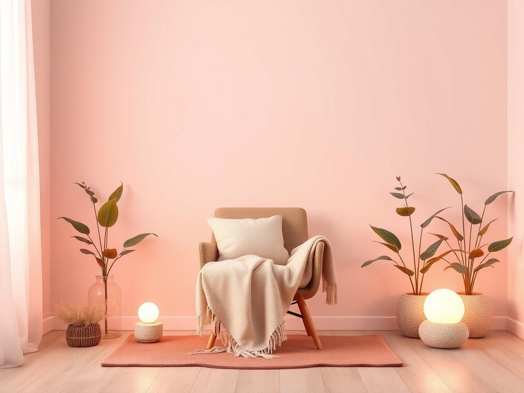 An inviting space with a therapist's chair and a cozy