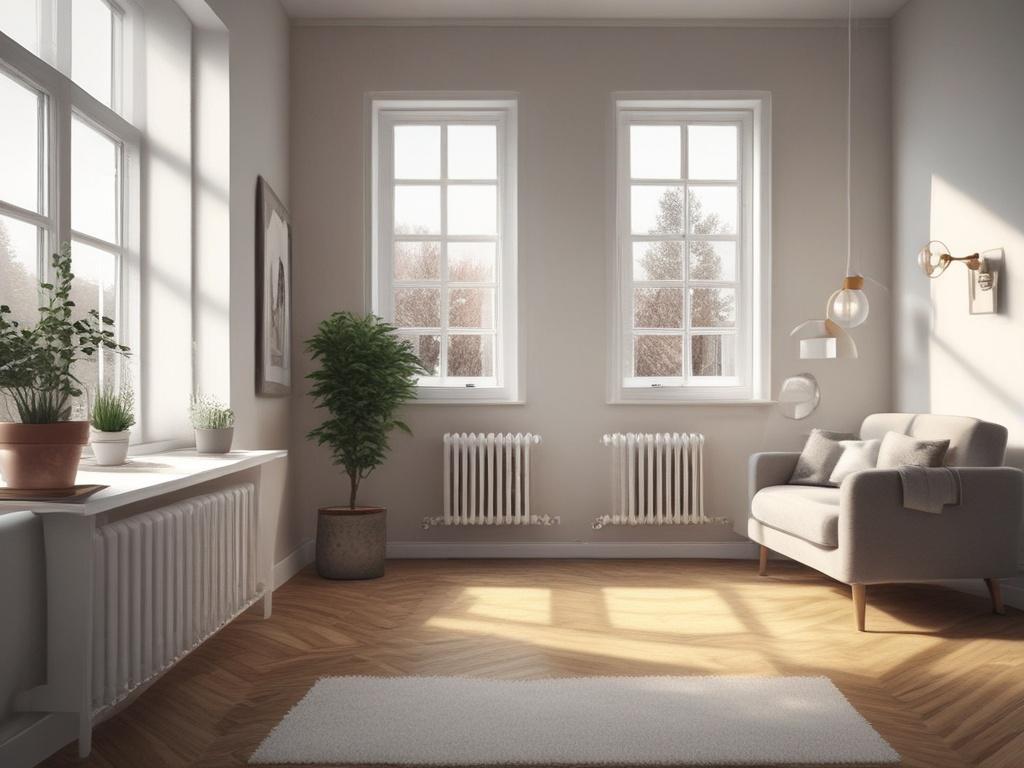 **AI Image Generation Prompt:**

Create a realistic high-resolution photo that embodies the blog titled "Bewusst Wohnen: Tipps für kleine Räume." The composition should be simple and clear, featuring a single subject that represents conscious living in small spaces.

**Subject Matter:** Focus on a cozy, well-designed corner of a small apartment. The key element should be a stylish Scandinavian-inspired chair, adorned with a soft, textured throw blanket in gentle earth tones (e.g., muted greens or soft grays