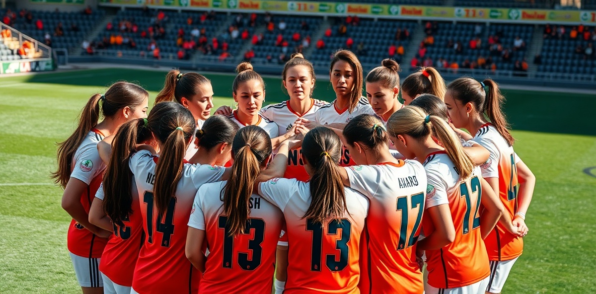 Dynamic soccer player in action