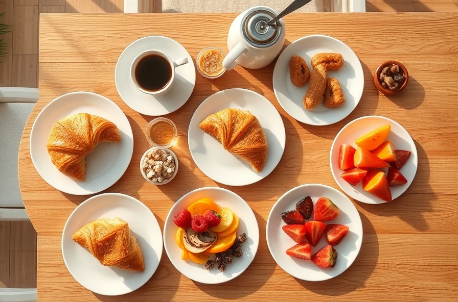 Desayuno y platos a la carta