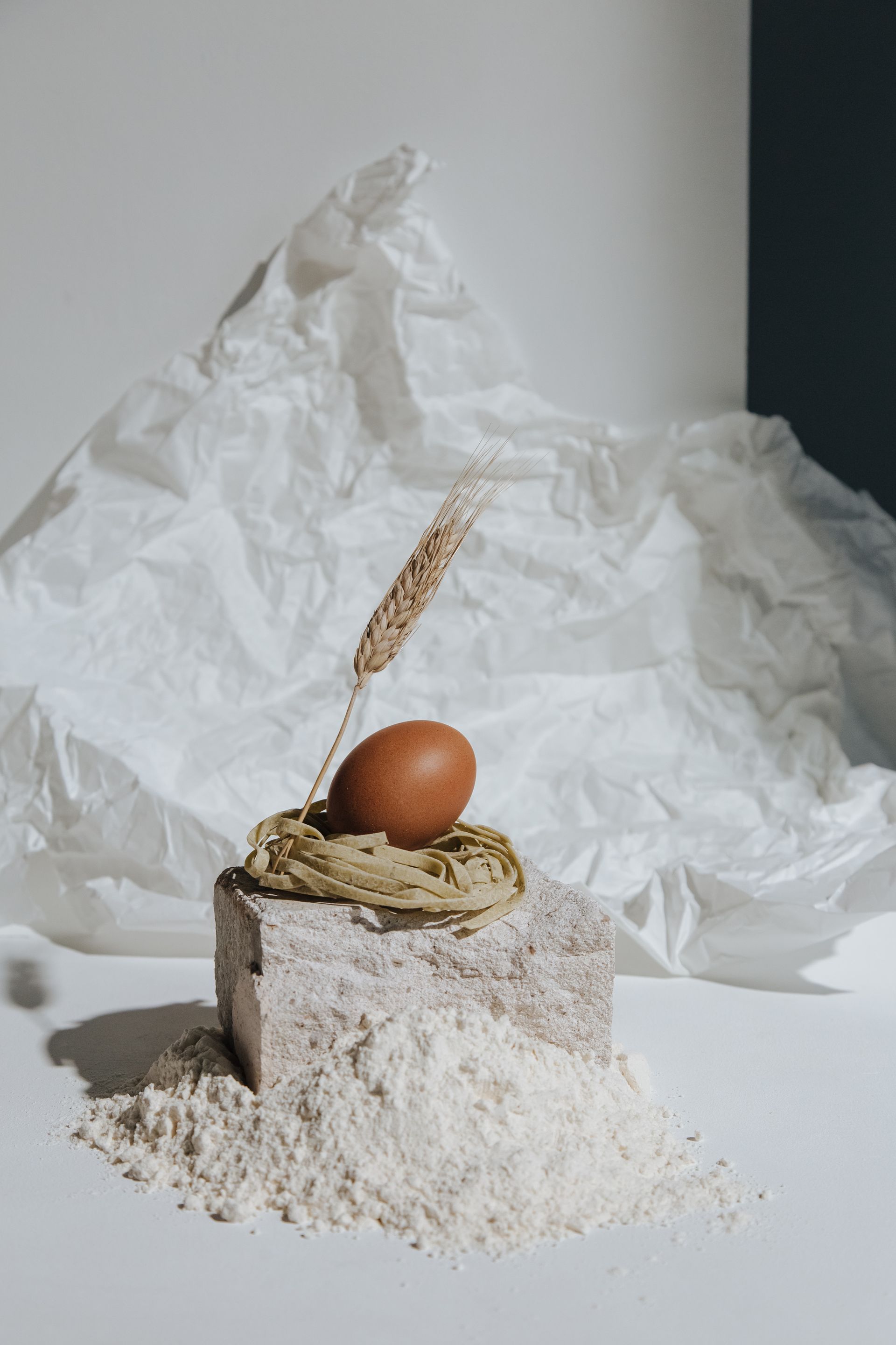 Gourmet ingredients flatlay