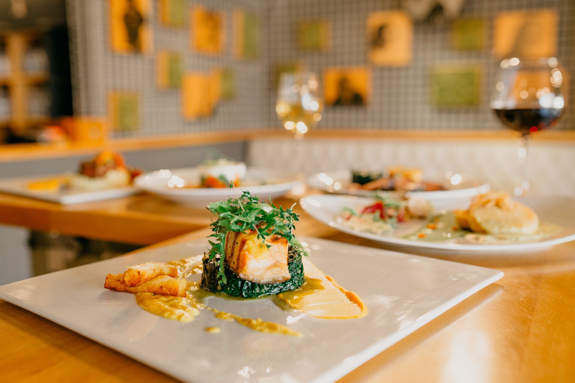 Plated fish