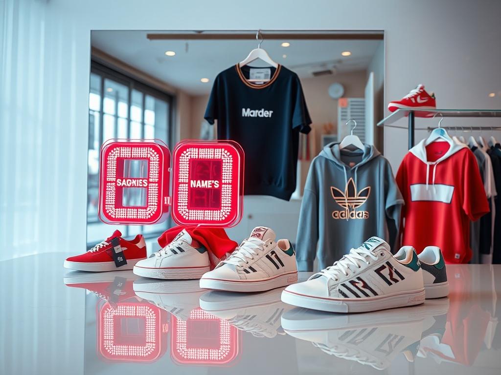 A high-resolution photo capturing the essence of urgency with a timer graphic and various name brand clothing items on display. The setup should look vibrant and eye-catching, emphasizing the limited-time nature of the sale. The background should be clean and bright, with high gloss to showcase the quality of the products.
