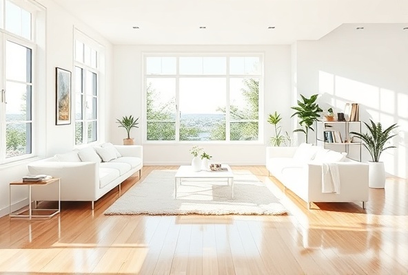 Spotless modern living room