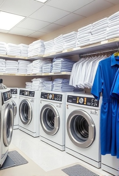 Organized laundry room